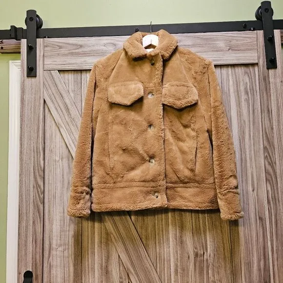 Vince Faux Fur Coat - Carmel
