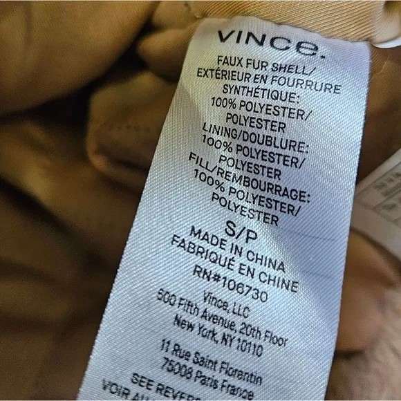 Vince Faux Fur Coat - Carmel
