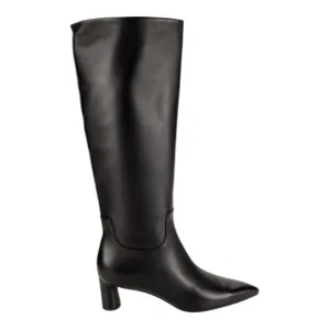 VINCE Floris Point Toe Leather Mid Calf Boots