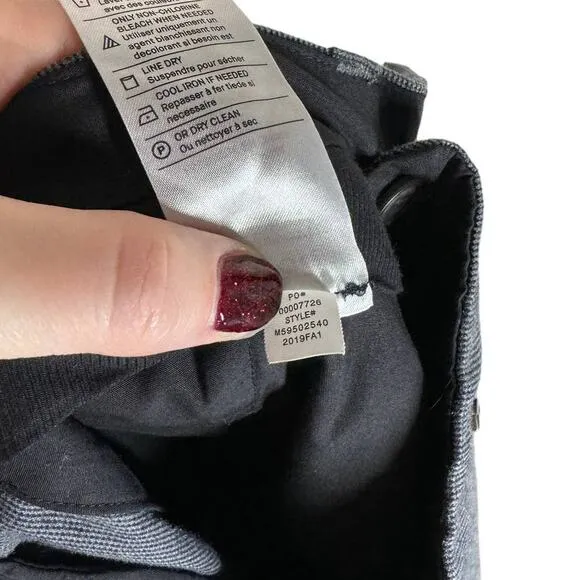 Vince Griffith Pants Microcheck Black Gray 32