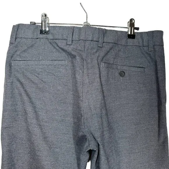 Vince Griffith Pants Microcheck Black Gray 32