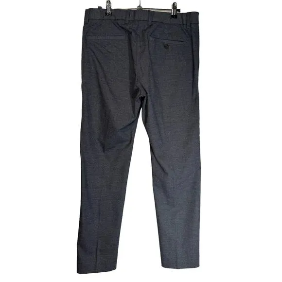 Vince Griffith Pants Microcheck Black Gray 32