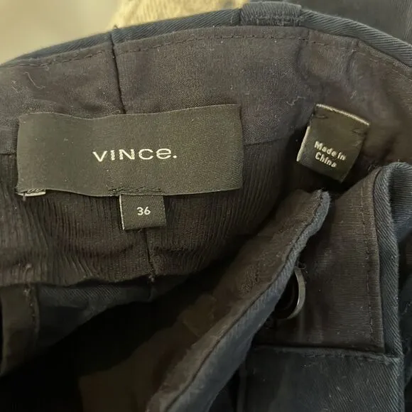 Vince Mens Chino Griffith Pant in Coastal Navy, Size 36, NWT Slim Fit