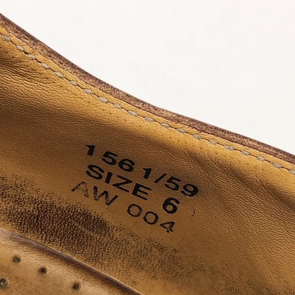 Vintage 90s Dr.Martens oxford shoes men's 6 brown leather 1561/59 chunky Made UK