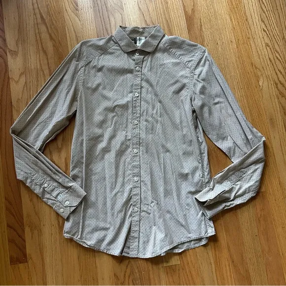 Vintage Ben Sherman Plectrum Soho slim fit micro stripe and dot dress shirt