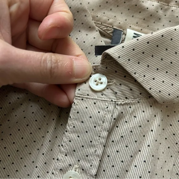 Vintage Ben Sherman Plectrum Soho slim fit micro stripe and dot dress shirt