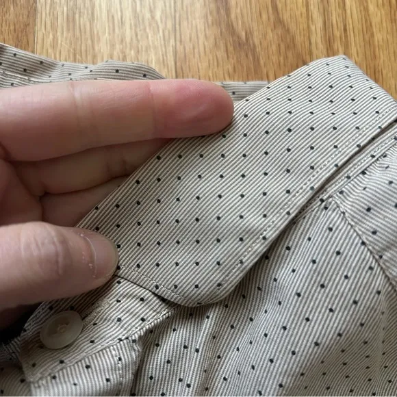 Vintage Ben Sherman Plectrum Soho slim fit micro stripe and dot dress shirt