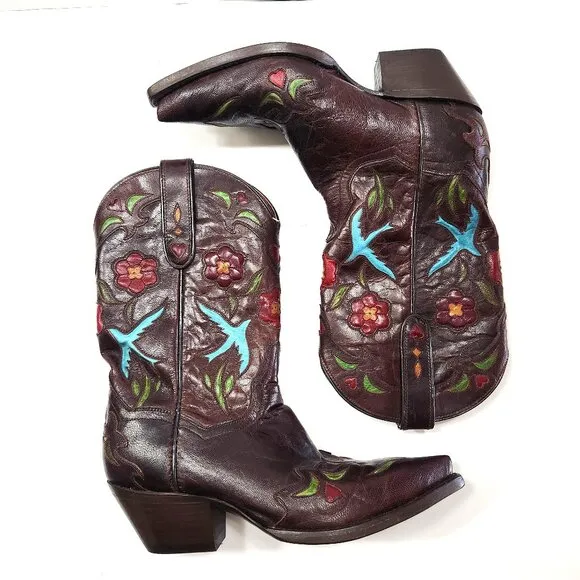 Vintage Dan Post Women's Cowboy Boots Size 7
