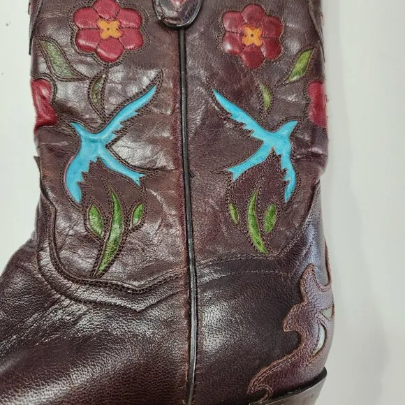 Vintage Dan Post Women's Cowboy Boots Size 7