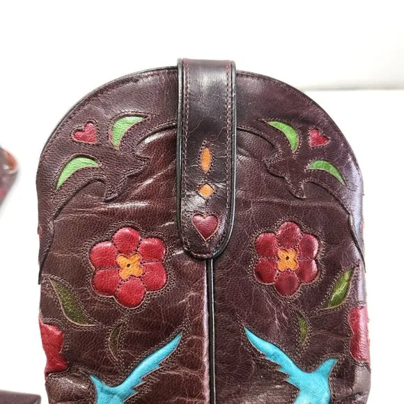 Vintage Dan Post Women's Cowboy Boots Size 7