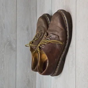 Vintage Doc Dr.Martens Mens Leather Oxford Chunky Tractor shoes sz UK 9 US M 10