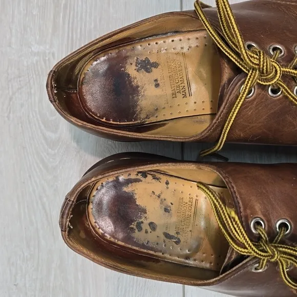 Vintage Doc Dr.Martens Mens Leather Oxford Chunky Tractor shoes sz UK 9 US M 10