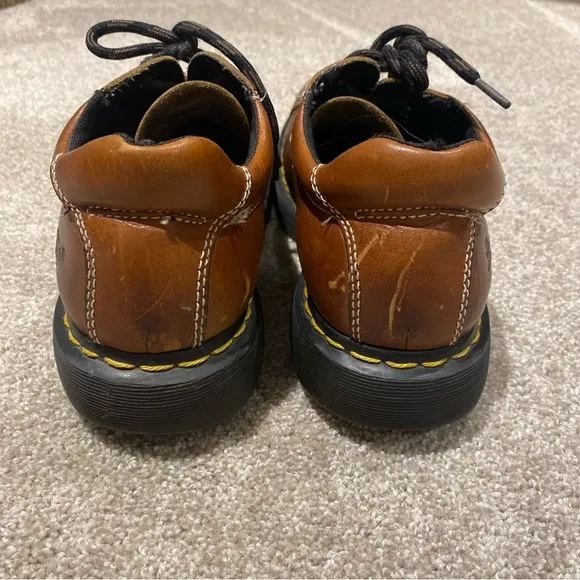 Vintage Dr. Marten's‎ 8A47 Brown Leather Shoes Chunky Grunge Size Men’s 9