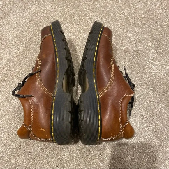 Vintage Dr. Marten's‎ 8A47 Brown Leather Shoes Chunky Grunge Size Men’s 9