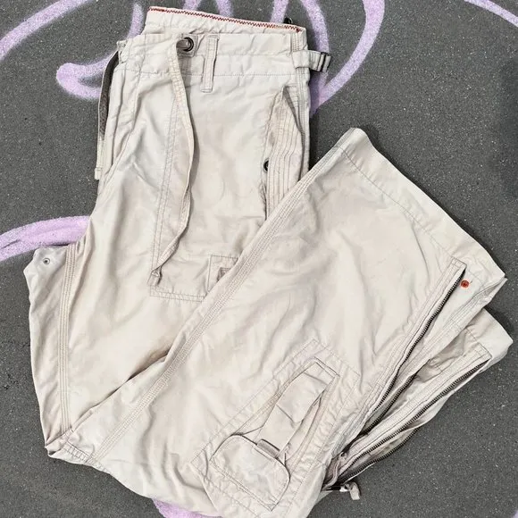 Vintage Gap Men's Bell Bottom Cargo Flared Pants Size XS fits a 28-31” waist