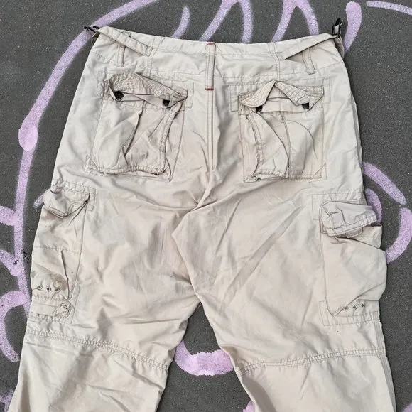 Vintage Gap Men's Bell Bottom Cargo Flared Pants Size XS fits a 28-31” waist