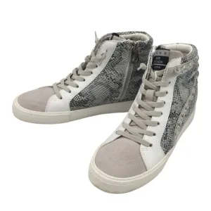 Vintage Havana Dayne Snake/ White Suede Leather High Top Sneakers size 8,5