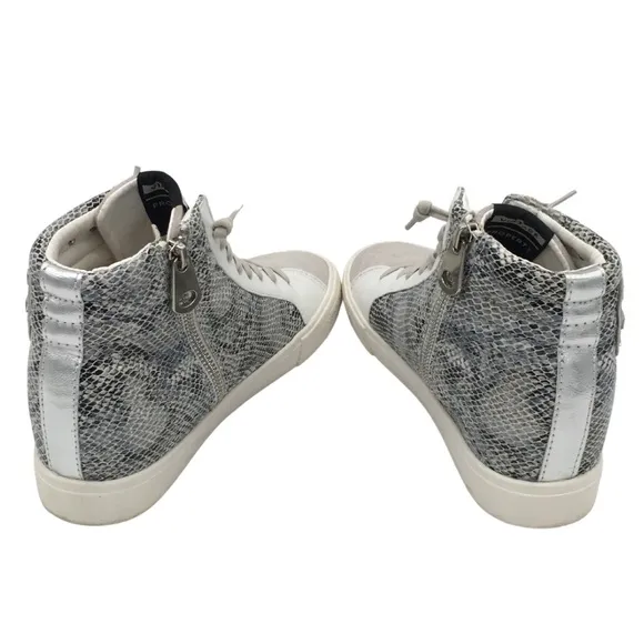 Vintage Havana Dayne Snake/ White Suede Leather High Top Sneakers size 8,5