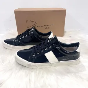 Vintage Havana Women’s Quincy Liquid Navy Patent Leather Sneakers Shoes Size 10