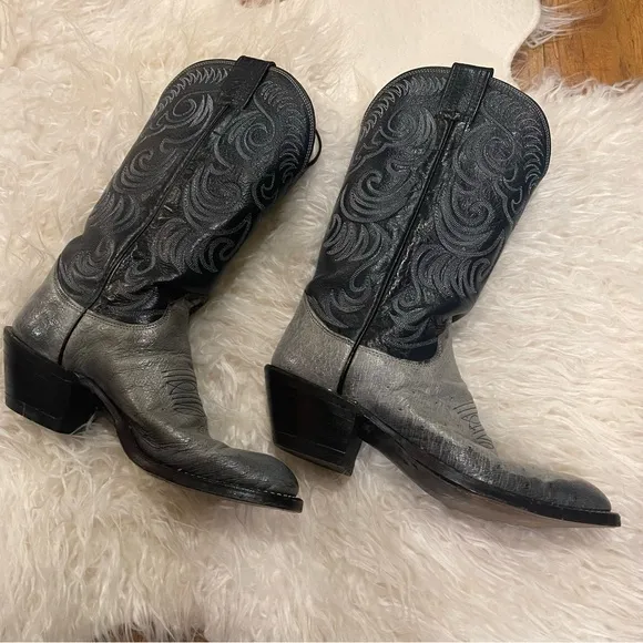 Vintage Olathe Leather Western Cowboy Boots Size 6.5B
