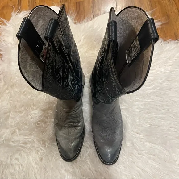 Vintage Olathe Leather Western Cowboy Boots Size 6.5B