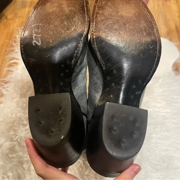 Vintage Olathe Leather Western Cowboy Boots Size 6.5B