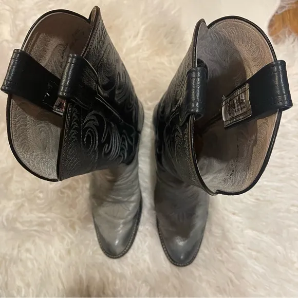 Vintage Olathe Leather Western Cowboy Boots Size 6.5B