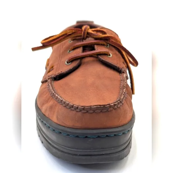 Vintage Polo Ralph Lauren Brown Leather Boat Shoes Men’s Sz 9.5 D