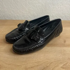 Vintage Salvatore Ferragamo Women’s Black Patent Leather Loafers Shoes 6.5 B