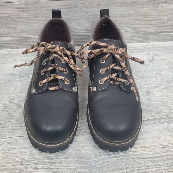 Vintage Skechers chunky leather low ankle lace up shoes