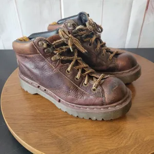 Vintage Y2k Dr. Martens 8287 Brown Leather Boots, Men’s 7, Air Wair, Y2K Chunky