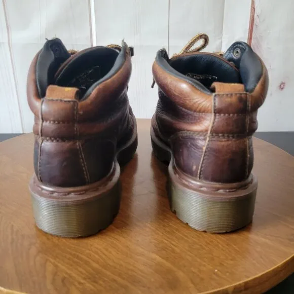 Vintage Y2k Dr. Martens 8287 Brown Leather Boots, Men’s 7, Air Wair, Y2K Chunky