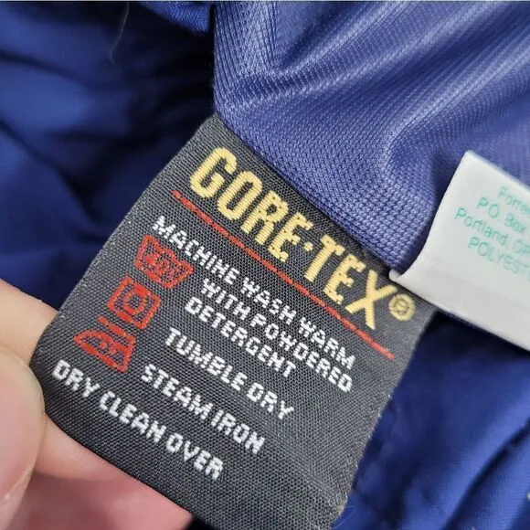 VINTAGE 80s blue gore-tex waterproof golf pants XL