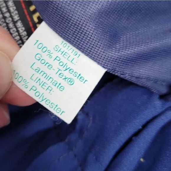 VINTAGE 80s blue gore-tex waterproof golf pants XL