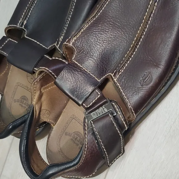VintageDr.Martens Mens 9064 Y2K Leather Chunky Tractor Platform shoes Sandals