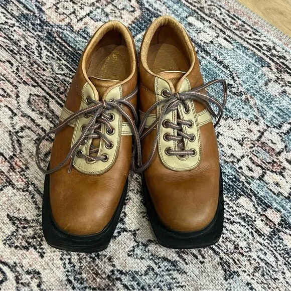 VINTAGE Fabiano Cross Country Ski Shoes Men Sz 6.5 Italy VTG Rare Patons Leather