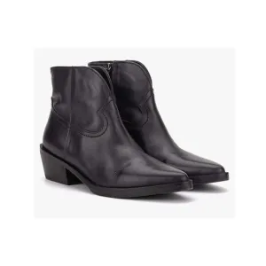 Vintage Foundry Co. Arielle Women's Leather Ankle Boots Pointed Toe Black Sz 8.5