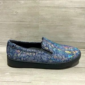 Vionic Avery Pro Slip On Shoes Blue Metallic