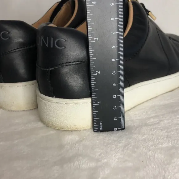 VIONIC Black Leather Zipper Slip On Comfort Shoes Splendid Ellis Women's Size 7