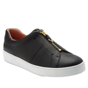 VIONIC Black Leather Zipper Slip On Comfort Shoes Splendid Ellis Women's Size 7