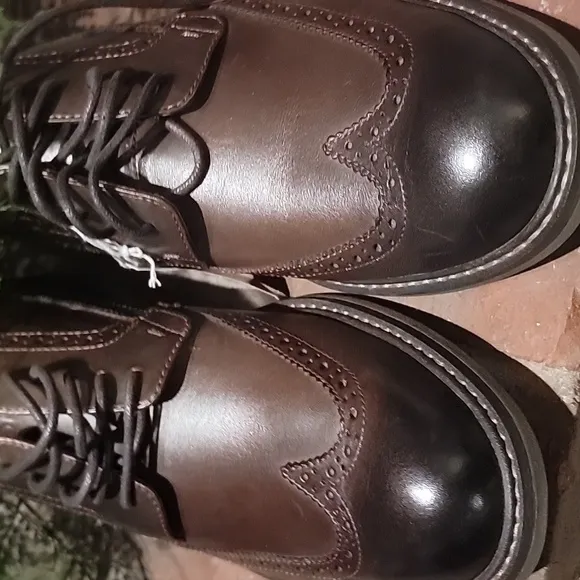 Vionic | Bruno Men's Brown Leather Dress Shoes