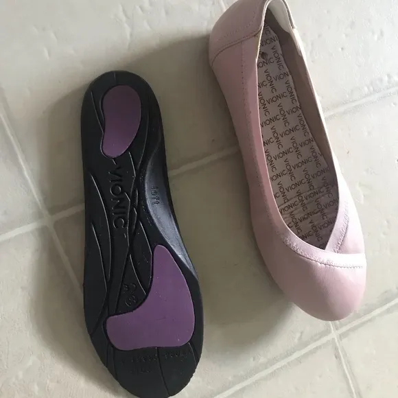 Vionic Caroll Light Pink  ARCH SUPPORT BALLET Flat Shoes