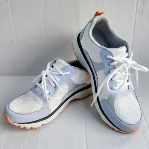 Vionic Lace-Up Orthopedic Walking Sneakers Dashell Blue Haze, White Size 8.5