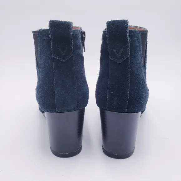 Vionic Paloma Ankle Wedge Boot Bootie Black Suede Waterproof Size 7.5