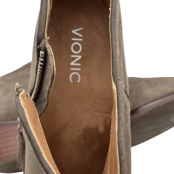 Vionic Stylish Brown Ankle Boots size 8.5