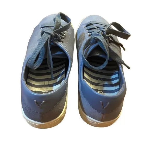 Vionic Brinley Water Resistant Suede Sneakers Blue Size 7
