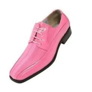 Viotti Men's 9.5 Pink Patent Leather Tuxedo Dress Shoe Formal Wear Prom Club