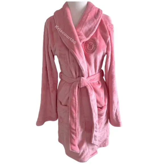 VS Passion Pink Robe &amp; Slippers NEW WITH TAGS