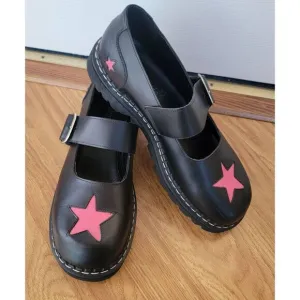 Vtg Demonia Star Mary Janes Shoes 11