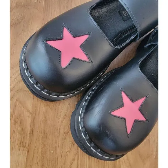 Vtg Demonia Star Mary Janes Shoes 11